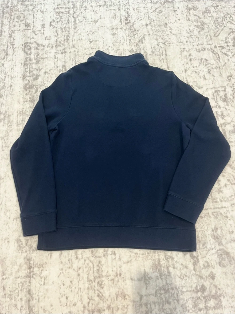 Vineyard Vines Boys Large (16) Navy Quarter‑Zip – VGUC